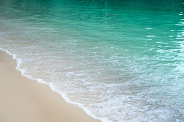 Wave of the sea on the beach
