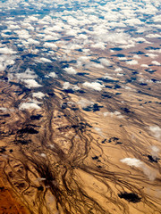 Aerial of Australian outback