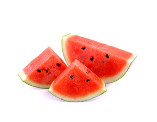 fresh watermelon on white background