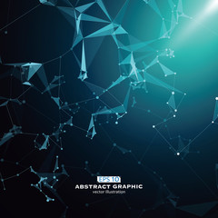 Dot, line and surface consisting of abstract graphics.