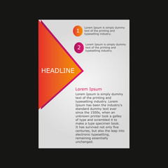 vector brochure flyer design layout template