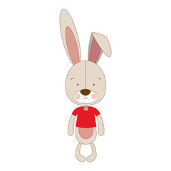 rabbit or bunny icon image vector illustration design 