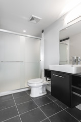 Fototapeta na wymiar Modern bathroom. Clean design.