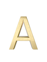 Metal alphabet. 3D rendering