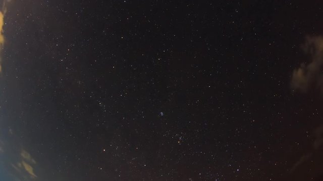 Starry Movement In The Night Sky 4K Time Lapse (3 shots)