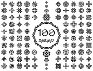 Set of mandalas