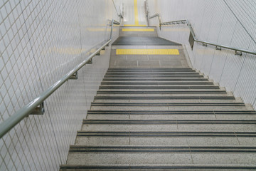 Fototapeta na wymiar Staircase in subway station