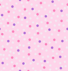 Flower pattern. Seamless vector