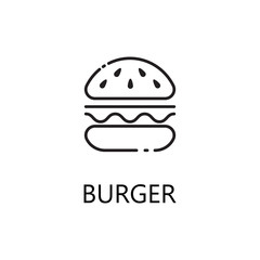Burger line icon