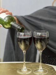 Pouring Red Wine
