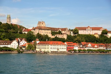 Fototapeta na wymiar Meersburg burg om the lake of Constance, Bavaria, Germany, 