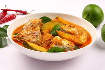 Coconut mango seafood curry