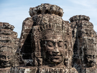 Obraz premium Bayon Temple, Angkor, Siem Reap, Cambodia