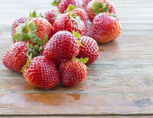 Fresh Strawberries Close Up