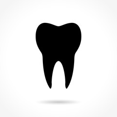 tooth icon on white background