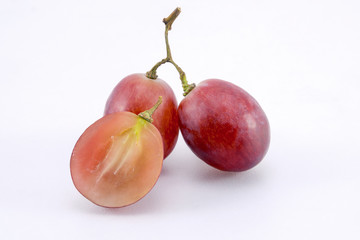 grapes isolated on over white background