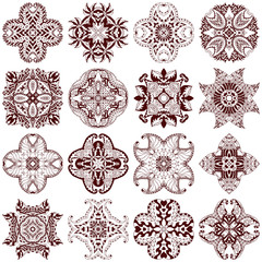 Set of mandalas