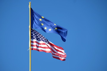 Europaflagge USA Flagge