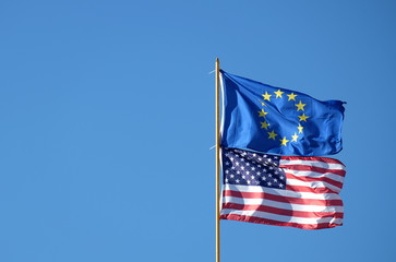 Europaflagge USA Flagge
