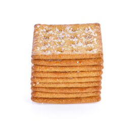 Biscuit on white background