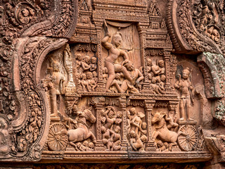 Banteay Srei Sculpture, Angkor, Cambodia