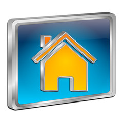 Fototapeta premium Home Button - 3D illustration