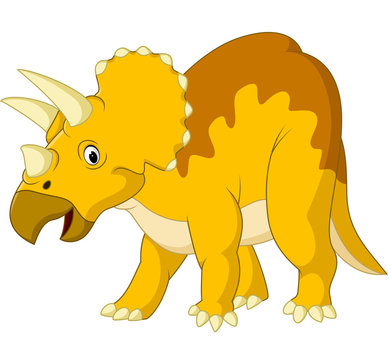 Cartoon triceratops
