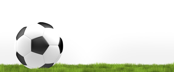 Football ball. Soccer football 3d render ball design