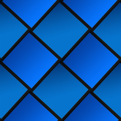 Seamless pattern, bright structure with paper blue squares. Abstract background. 
