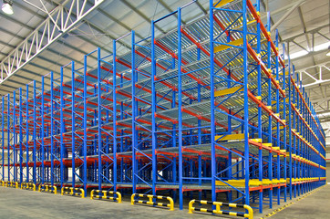 Warehouse storage shelving racking systems