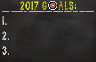 2017 Goals Board with Target