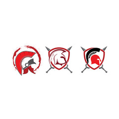 Fototapeta na wymiar Best Spartan Set Logo Elements