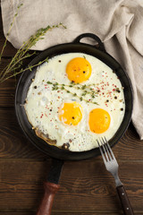 scrambled eggs for breakfast