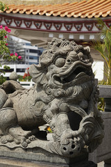 Statue of stone dragon.