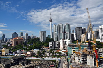 Naklejka premium Kuala lumpur pejzaż Malezja