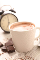 hot milk with chocolate