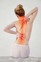 woman back pain