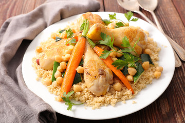 couscous with vegetable and meats