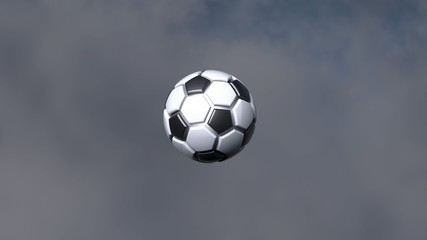 Fototapeta na wymiar Soccer ball. 3D illustration. 3D CG. High resolution.