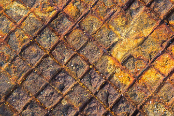 iron rust old surface can be used for background