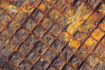 iron rust old surface can be used for background