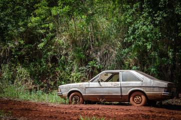 Abandoned car