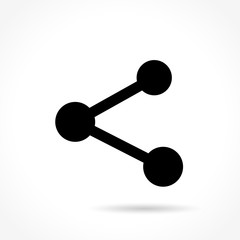 share icon on white background