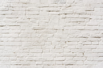 White brick wall, background