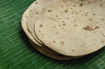 Close-up of chapati