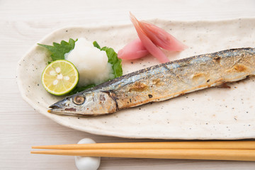 さんまの塩焼き