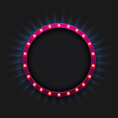 Vector modern retro billboard background