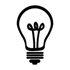 regular lightbulb icon image vector illustration design 