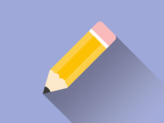 Pencil Flat Design vector icon