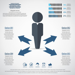 Business management, strategy or human resource infographic. Ai 10 vector. Can be used for any project